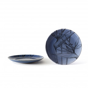 Evviva - Modello: Flora - Set 4 Piatti frutta in ceramica - Colore: Viola - SKU: EVV-22453 