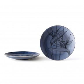 Evviva - Modello: Flora - Set 4 Piatti piani in ceramica - Colore: Viola - SKU: EVV-22458