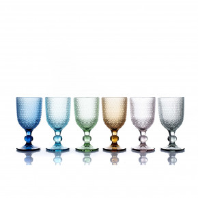 Evviva - Modello: Mozart - Set 6 pezzi calici per vino in vetro - Colore: Multicolore - SKU: EVV-4495 - Codice EAN: 8054242439953