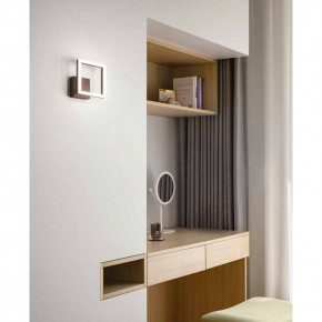 Fabas Luce - Modello: Bard - Applique da parete a led con struttura in metallo e metacrilato piccola - Attacco Lampadina: Led Integrato - 1 Lampadina - Watt 11W - Lumen 1080 - Dimmerabile: SI - Gradi Kelvin 3000k Luce Calda - Grado di Protezione: IP20 - Classe Energetica: E - SKU: 3394-24