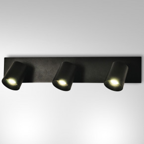 Fabas Luce - Modello: Modo - Applique da parete con triplo faretto orientabile dal design moderno - Colore: Nero - Attacco Lampadina: GU10 - 3 Lampadine - Watt 35W - Dimmerabile: NO - Grado di Protezione: IP20 - SKU: 3451-83-101