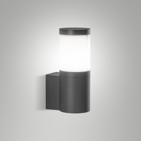 Fabas Luce - Modello: Gorla - Applique da parete da esterno cilindrica con portalampada E27 - Colore: Grigio Scuro - Attacco Lampadina: E27 - 1 Lampadina - Watt 15W - Dimmerabile: NO - Grado di Protezione: IP54 - SKU: 6554-21-294 