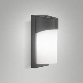 Fabas Luce - Modello: Gluck - Applique da parete da esterno con portalampada E27 - Colore: Grigio Scuro - Attacco Lampadina: E27 - 1 Lampadina - Watt 15W - Dimmerabile: NO - Grado di Protezione: IP54 - SKU: 6562-21-294 