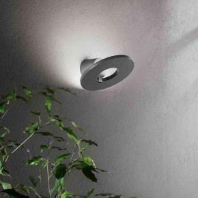 Fabas Luce - Modello: Elite - Lampada a LED da parete per esterno in alluminio con diffusore orientabile - Colore: Grigio Scuro - Attacco Lampadina: Led Integrato - 1 Lampadina - Watt 10W - Lumen 1309 - Dimmerabile: NO - Gradi Kelvin 3000k Luce Calda - Grado di Protezione: IP54 - Classe Energetica: D - SKU: 6534-21-294