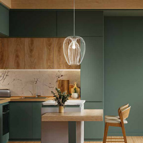 Fabas Luce - Modello: Camp - Lampada a sospensione con struttura grande in metallo dal design moderno - Attacco Lampadina: E27 - 1 Lampadina - Watt 60W - Dimmerabile: NO - Grado di Protezione: IP20 - SKU: 3677-45 