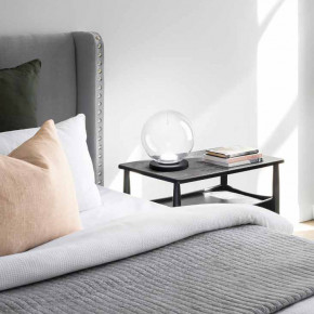 Fabas Luce - Modello: Ariel - Lampada da tavolo a led struttura in metallo e diffusore in vetro borosilicato - Colore: Trasparente - Attacco Lampadina: Led Integrato - 1 Lampadina - Watt 11W - Lumen 1080 - Dimmerabile: SI - Gradi Kelvin 2700K-3000K-4000K - Grado di Protezione: IP20 - Classe Energetica: E - SKU: 3770-30-372 - Codice EAN: 8019282547167 