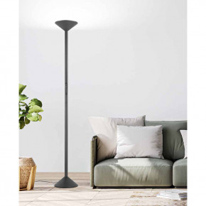 Fabas Luce - Modello: Tratto - Piantana a led dal design moderno in metallo e diffusore in metacrilato - Attacco Lampadina: Led Integrato - 1 Lampadina - Watt 50W - Lumen 4000 - Dimmerabile: SI - Gradi Kelvin 2700K-3000K-4000K - Grado di Protezione: IP20 - Classe Energetica: E - SKU: 3786-10 