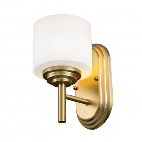 Feiss - Modello: Malibù - Applique da parete per bagno struttura in acciaio con diffusore in vetro - Colore: Ottone - Attacco Lampadina: G9 - 1 Lampadina - Watt 3W - Dimmerabile: NO - Grado di Protezione: IP20 - Classe Energetica: A+ - SKU: FE-MALIBU1-BATH-BB - Codice EAN: 5024005000600 