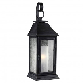 Feiss - Modello: Shepherd - Lanterana rustica da esterno piccola in resina e diffusore in vetro - Colore: Grafite - Attacco Lampadina: E27 - 1 Lampadina - Watt 75W - Dimmerabile: NO - Grado di Protezione: IP44 - Classe Energetica: A - SKU: FE-SHEPHERD-2S - Codice EAN: 5024005266419 