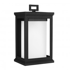 Feiss - Modello: Roscoe - Lanterna da parete media da esterno in acciaio con diffusore in vetro a 1 luce - Colore: Nero - Attacco Lampadina: E27 - 1 Lampadina - Watt 75W - Dimmerabile: NO - Grado di Protezione: IP44 - Classe Energetica: A - SKU: FE-ROSCOE-M - Codice EAN: 5024005285113 