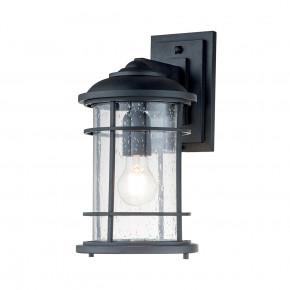 Feiss - Modello: Lighthouse - Lanterna da parete media in acciaio con diffusore in vetro a 1 luce - Colore: Nero - Attacco Lampadina: E27 - 1 Lampadina - Watt 60W - Dimmerabile: NO - Grado di Protezione: IP44 - Classe Energetica: A - SKU: FE-LIGHTHOUSE2-M-BLK - Codice EAN: 5024005713715 