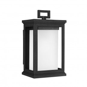 Feiss - Modello: Roscoe - Lanterna da parete piccola da esterno in acciaio con diffusore in vetro a 1 luce - Colore: Nero - Attacco Lampadina: E27 - 1 Lampadina - Watt 60W - Dimmerabile: NO - Grado di Protezione: IP44 - Classe Energetica: A - SKU: FE-ROSCOE-S - Codice EAN: 5024005285212 