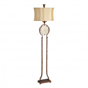Feiss - Modello: Marcella - Piantana rustica in acciaio con diffusore ovale in tessuto a 1 luce - Colore: Bronzo - Attacco Lampadina: E27 - 1 Lampadina - Watt 1W - Dimmerabile: NO - Grado di Protezione: IP20 - Classe Energetica: A - SKU: FE-MARCELLA-FL - Codice EAN: 5024005337201
