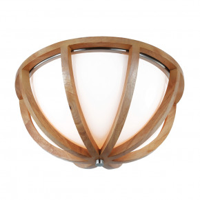 Feiss - Modello: Allier - Plafoniera a soffitto rustica con diffusore in legno di quercia e vetro a 2 Luci - Colore: Legno - Attacco Lampadina: E27 - 2 Lampadine - Watt 60W - Dimmerabile: NO - Grado di Protezione: IP20 - Classe Energetica: A - SKU: FE-ALLIER-F-LW - Codice EAN: 5024005278917