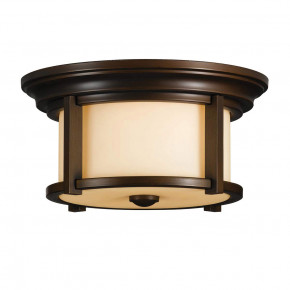 Feiss - Modello: Merrill - Plafoniera da esterno con struttura in alluminio e diffusore in vetro opalino - Colore: Bronzo - Attacco Lampadina: E27 - 2 Lampadine - Watt 60W - Dimmerabile: NO - Grado di Protezione: IP44 - Classe Energetica: A - SKU: FE-MERRILL-F - Codice EAN: 5024005227113 
