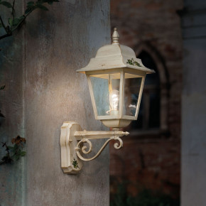 FerroLuce - Modello: Gorizia - Lampada a parete da esterno con paralume in ceramica decorata a mano - Attacco Lampadina: E27 - 1 Lampadina - Watt 75W - Dimmerabile: NO - Grado di Protezione: IP43 - Classe Energetica: A - SKU: A103-BO-04.DEC.UOO - Codice EAN: 8056598470819 