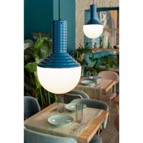 FerroLuce - Modello: Selaròn - Lampada a sospensione in ceramica con diffusore in vetro dal design moderno - Attacco Lampadina: E27 - 1 Lampadina - Watt 60W - Dimmerabile: NO - Grado di Protezione: IP20 - Classe Energetica: A - SKU: C2730 