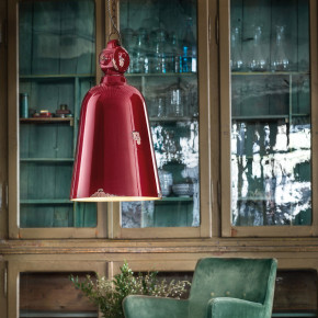 FerroLuce - Modello: Industrial - Lampada sospensione dallo stile industrial con diffusore a cono in ceramica - Attacco Lampadina: E27 - 1 Lampadina - Watt 100W - Dimmerabile: NO - Grado di Protezione: IP20 - Classe Energetica: A - SKU: C1745 