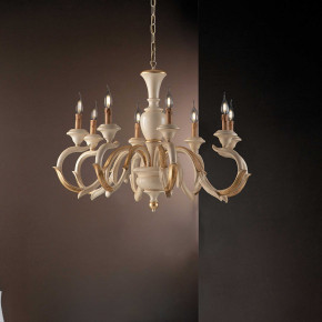 Bonetti Illumina - Modello: Fiorenza - Lampadario in stile classico in legno 8 luci - Attacco Lampadina: E14 - 8 Lampadine - Watt 40W - Dimmerabile: NO - Grado di Protezione: IP20 - Classe Energetica: A++ - SKU: BL172-8 
