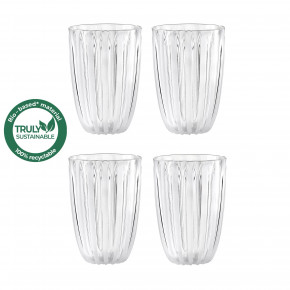 Guzzini - Modello: Dolcevita - Set 4 pezzi bicchieri per acqua in bio-plastica dal design moderno - SKU: 123900 