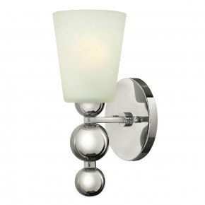 Hinkley - Modello: Zelda - Lampada a parete in acciaio con diffusore in vetro a 1 luce dal design moderno - Attacco Lampadina: E27 - 1 Lampadina - Watt 60W - Dimmerabile: NO - Grado di Protezione: IP20 - Classe Energetica: A - SKU: HK-ZELDA1 