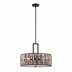 Hinkley - Modello: Gemma - Lampada a sospensione grande in acciaio diffusore in cristallo ambrato a 3 luci - Colore: Bronzo - Attacco Lampadina: E27 - 3 Lampadine - Watt 100W - Dimmerabile: NO - Grado di Protezione: IP20 - Classe Energetica: A - SKU: HK-GEMMA-P-C-VBZ - Codice EAN: 5024005253815 