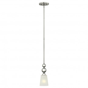 Hinkley - Modello: Zelda - Lampada a sospensione mini in acciaio con diffusore in vetro dal design moderno - Attacco Lampadina: E27 - 1 Lampadina - Watt 60W - Dimmerabile: NO - Grado di Protezione: IP20 - Classe Energetica: A - SKU: HK-ZELDA-P-A
