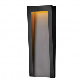 Hinkley - Modello: Taper - Lanterna da esterno da parete grande in materiale composito a LED - Colore: Nero - Attacco Lampadina: Led Integrato - 1 Lampadina - Watt 8W - Dimmerabile: NO - Grado di Protezione: IP44 - Classe Energetica: A+ - SKU: HK-TAPER-L-TBK - Codice EAN: 5024005232100 