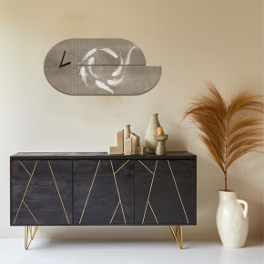 I Dettagli - Modello: Koi - Orologio da parete in legno dal design moderno con stampa applicata - Colore: Marrone - SKU: O0019 