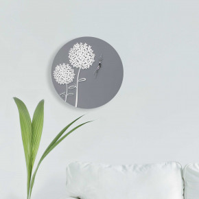 I Dettagli - Modello: Ortensia - Orologio da parete rotondo in legno dal applicazioni floreali design elegante - SKU: OR505022OR 