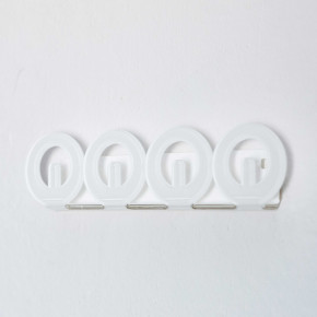 I Dettagli - Modello: Loop - Portachiavi da parete in plexiglass dal design moderno ed elegante - SKU: CPA002 