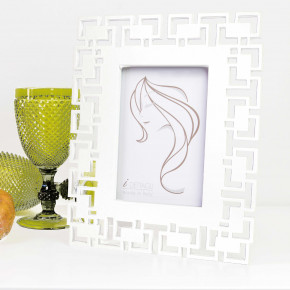 I Dettagli - Modello: Greek - Portafoto da tavolo piccolo in legno traforato dal design moderno ed elegante - Foto 10x15 - SKU: PH1015GRE