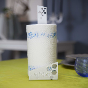 I Dettagli - Modello: Sheliak - Portascottex portarotolo di carta con struttura in plexiglass dal design moderno - SKU: CP513 