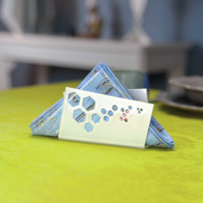 I Dettagli - Modello: Sheliak - Portatovaglioli porta salviettine con struttura in plexiglass dal design moderno - SKU: CP515 