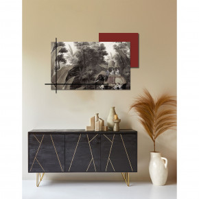 I Dettagli - Modello: Bengala - Quadro pannello in legno dal design moderno con stampa applicata - Colore: Rosso - Tema Quadro: Array - Realizzazione Quadro: Pannelli in Legno - SKU: P0005-51 