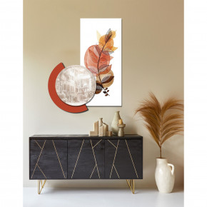 I Dettagli - Modello: Ottawa - Quadro pannello in legno dal design moderno con stampa applicata - Colore: Arancione - Tema Quadro: Astratti - Realizzazione Quadro: Pannelli in Legno - SKU: P0004-16 