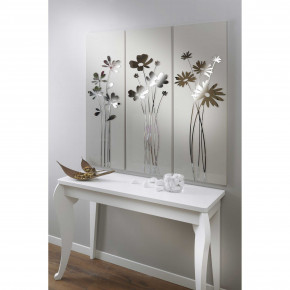 I Dettagli - Modello: I Fiori del Re - Quadro set 3 pannelli in legno dal design moderno ed elegante - Colore: Sabbia - Tema Quadro: Array - Realizzazione Quadro: Pannelli in Legno - SKU: TRIS100SL 