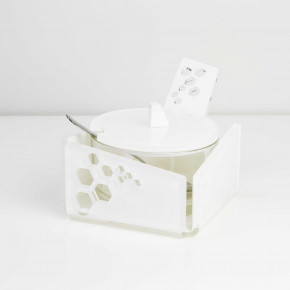I Dettagli - Modello: Sheliak - Zuccheriera da tavola con struttura in plexiglass dal design moderno ed elegante - SKU: CP518 