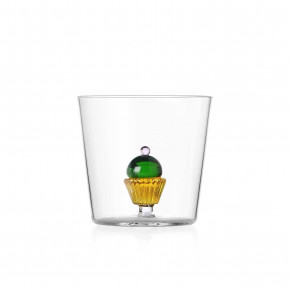 Ichendorf - Modello: Sweet&Candy - Bicchiere Tumbler per acqua in vetro dal design moderno "Pasticcino" - SKU: 09352090/TP