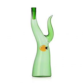 Ichendorf - Modello: Marine Garden - Bottiglia in vetro a forma di alga con pesce - Colore: Verde - SKU: 09354207 
