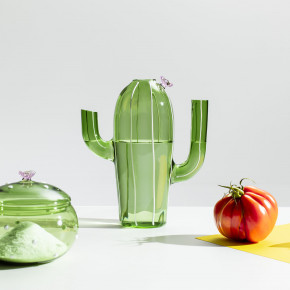 Ichendorf - Modello: Desert Plants - Brocca in vetro per acqua a forma di cactus - Colore: Verde - SKU: 09352249 - Codice EAN: 8032397067610 