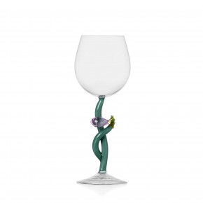 Ichendorf - Modello: Marine Garden - Calice in vetro con pesciolino dal design moderno ed elegante - Colore: Rosa - SKU: 09352355 - Codice EAN: 8032397056669 