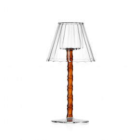 Ichendorf - Modello: Rivoli - Portacandela in vetro a forma di abat jour - Colore: Trasparente/Ambra - SKU: 09313310 - Codice EAN: 8032397066460 
