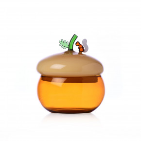 Ichendorf - Modello: Acorns - Scatola in vetro con ghianda - Colore: Marrone/Arancione - SKU: 0935209368