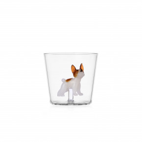 Ichendorf - Modello: Dogs - Tumbler in vetro con French Bulldog - Colore: Bianco/Marrone - SKU: 09354296-2 - Codice EAN: 8032397065722 