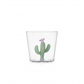 Ichendorf - Modello: Desert Plants - Tumbler in vetro dal design moderno con Cactus - Colore: Verde - SKU: 09354316 - Codice EAN: 8032397065869 