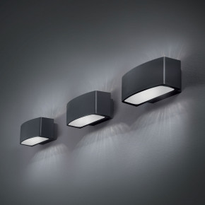 Ideal lux - Modello: Andromeda - Applique da esterno corta con struttura in alluminio e 2 diffusori in vetro - Attacco Lampadina: E27 - 1 Lampadina - Watt 60W - Dimmerabile: NO - Grado di Protezione: IP55 - SKU: 06686 