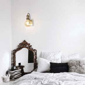 Ideal lux - Modello: Frida - Applique da parete rustica con struttura in metallo e diffusore in vetro - Attacco Lampadina: E27 - 1 Lampadina - Watt 60W - Dimmerabile: NO - Grado di Protezione: IP20 - SKU: 16333 