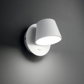 Ideal lux - Modello: Gim - Applique moderna a led con diffusore in alluminio ruotabile - Attacco Lampadina: Led Integrato - 1 Lampadina - Watt 6W - Lumen 480 - Dimmerabile: NO - Gradi Kelvin 3000k Luce Calda - Grado di Protezione: IP20 - Classe Energetica: E - SKU: 16715 