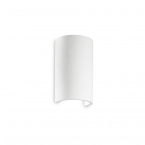 Ideal lux - Modello: Flash - Applique rotonda con base in metallo e struttura in gesso - Colore: Bianco - Attacco Lampadina: G9 - 1 Lampadina - Watt 40W - Dimmerabile: NO - Grado di Protezione: IP20 - SKU: 214696 - Codice EAN: 8021696305615 